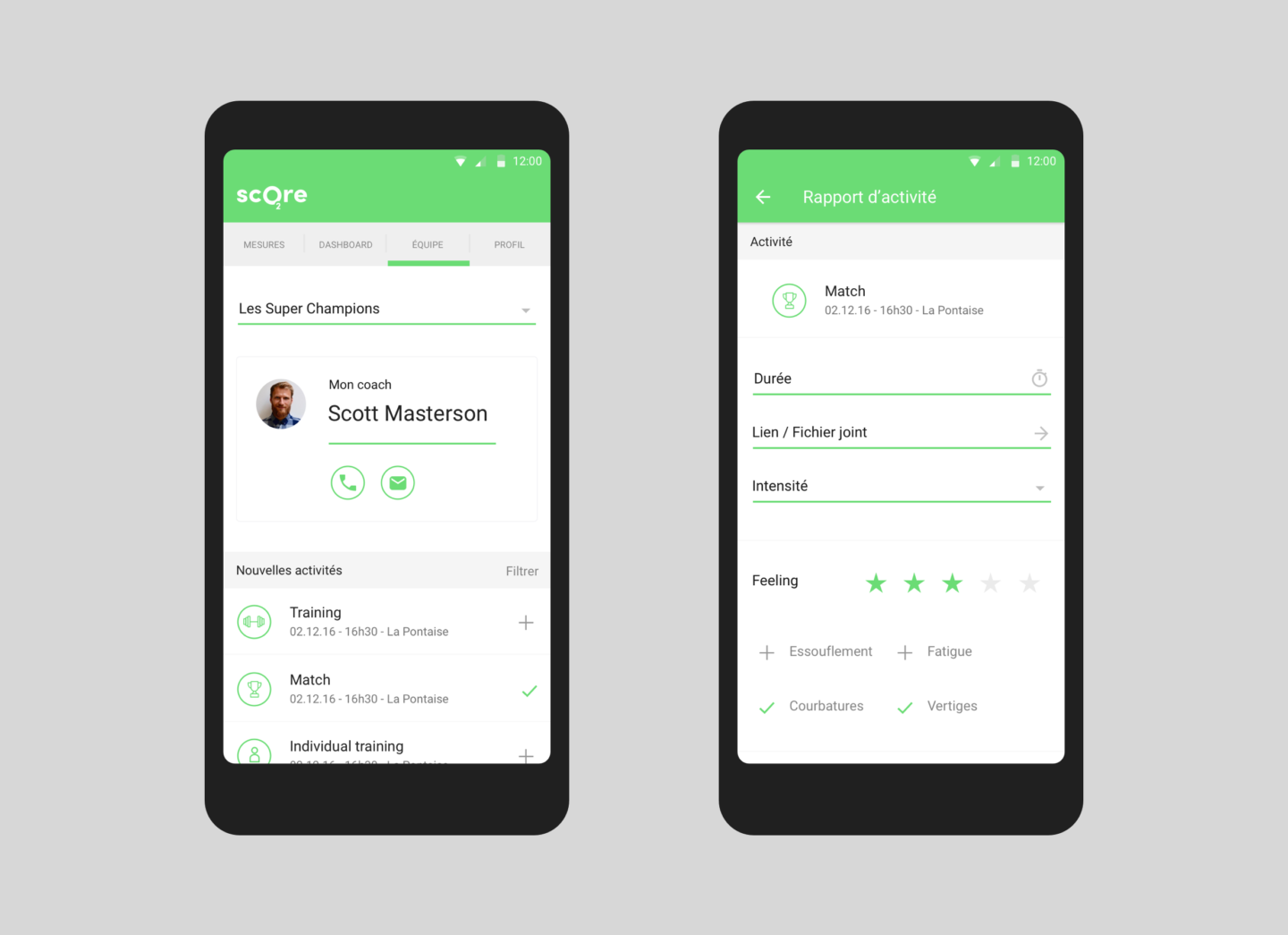 O2Score - The performance monitoring app for athletes by Apptitude