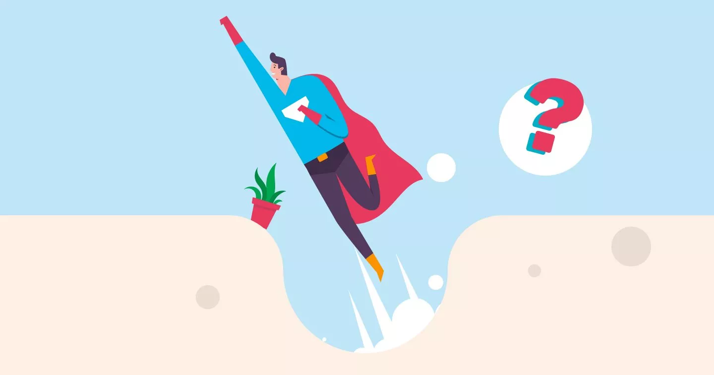 illustration of a superman